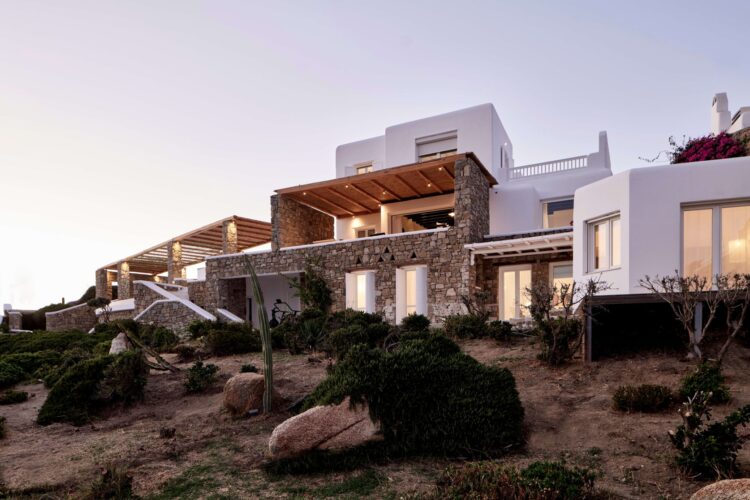 Euphoria Villa Luxus Ferienhaus Mykonos Mit Pool Mieten Außenansicht