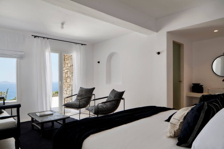 Euphoria Villa Luxus Ferienvilla Mykonos Mit Pool Mieten Master Bedroom