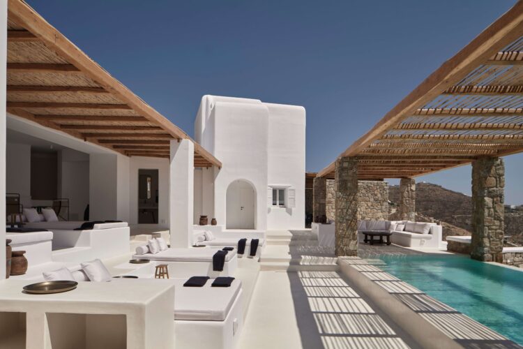 Euphoria Villa Luxus Ferienvilla Mykonos Mit Pool Mieten Poolbereich