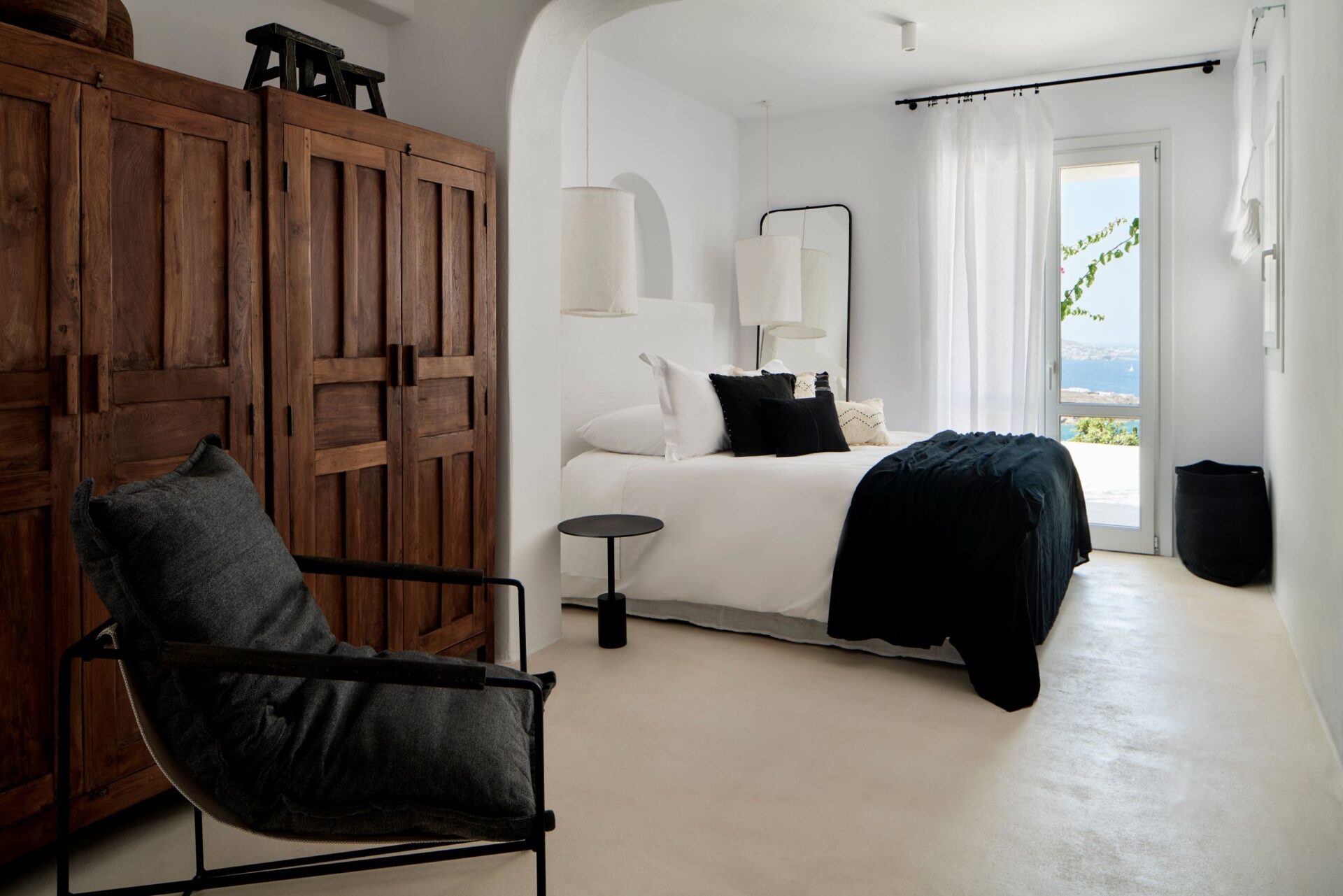 Euphoria Villa Luxus Ferienvilla Mykonos Mit Pool Mieten Schlafzimmer