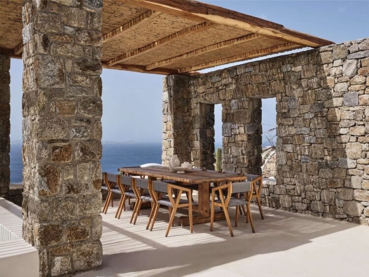 Euphoria Villa Exklusives Ferienhaus Mykonos Mit Pool Mieten Alfresco Esstisch