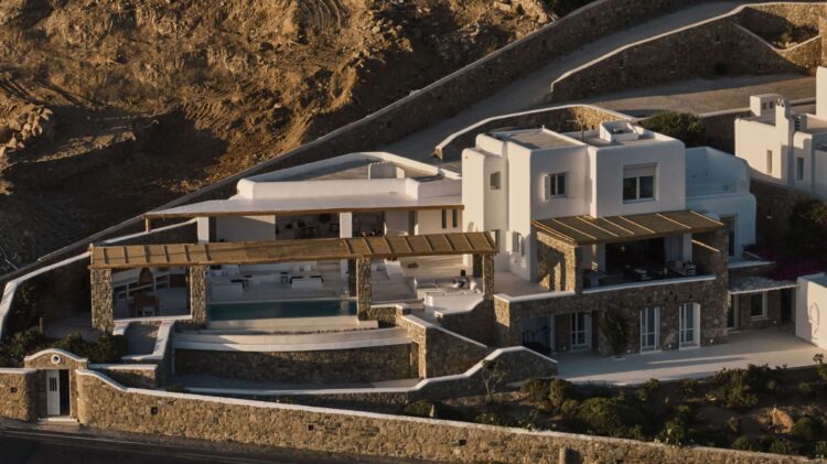 Euphoria Villa Exklusives Ferienhaus Mykonos Mit Pool Mieten Außenansicht
