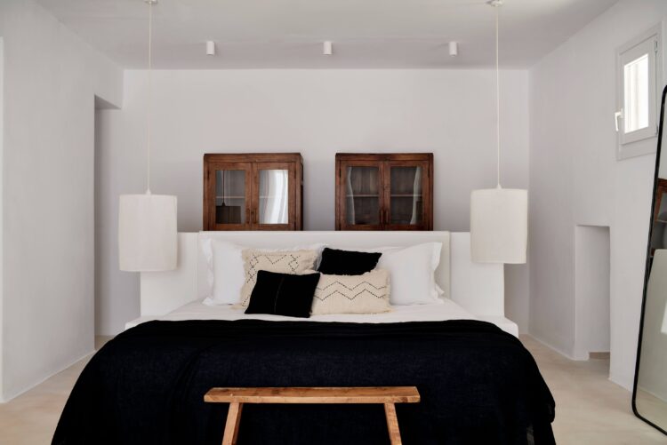 Euphoria Villa Exklusives Ferienhaus Mykonos Mit Pool Mieten Schlafzimmer