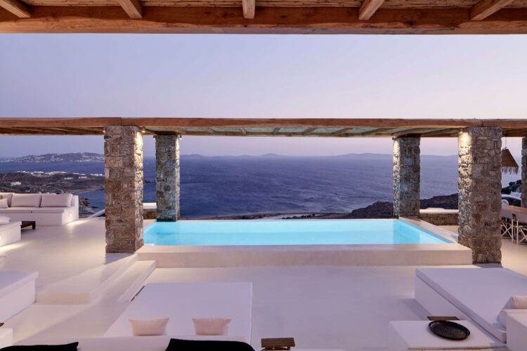 Euphoria Villa Luxuriöses Ferienhaus Mykonos Mit Pool Mieten Ausblick