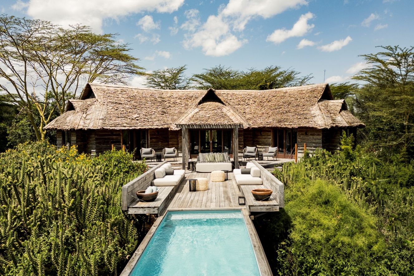 Family Garden Villa Luxus Safari Lodge Kenia Mieten Außenansicht