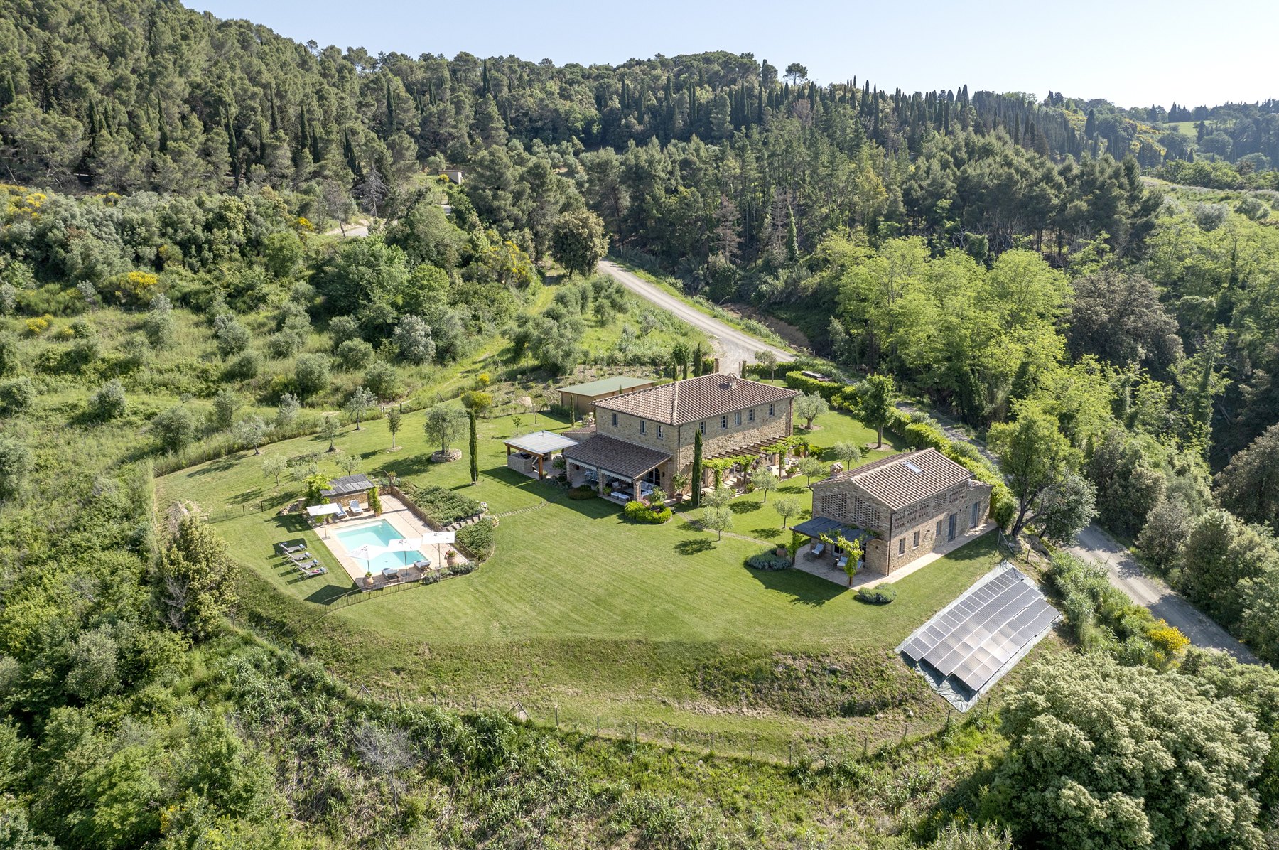 Farmhouse On The Hill Luxus Ferienhaus Toskana Mieten Lage