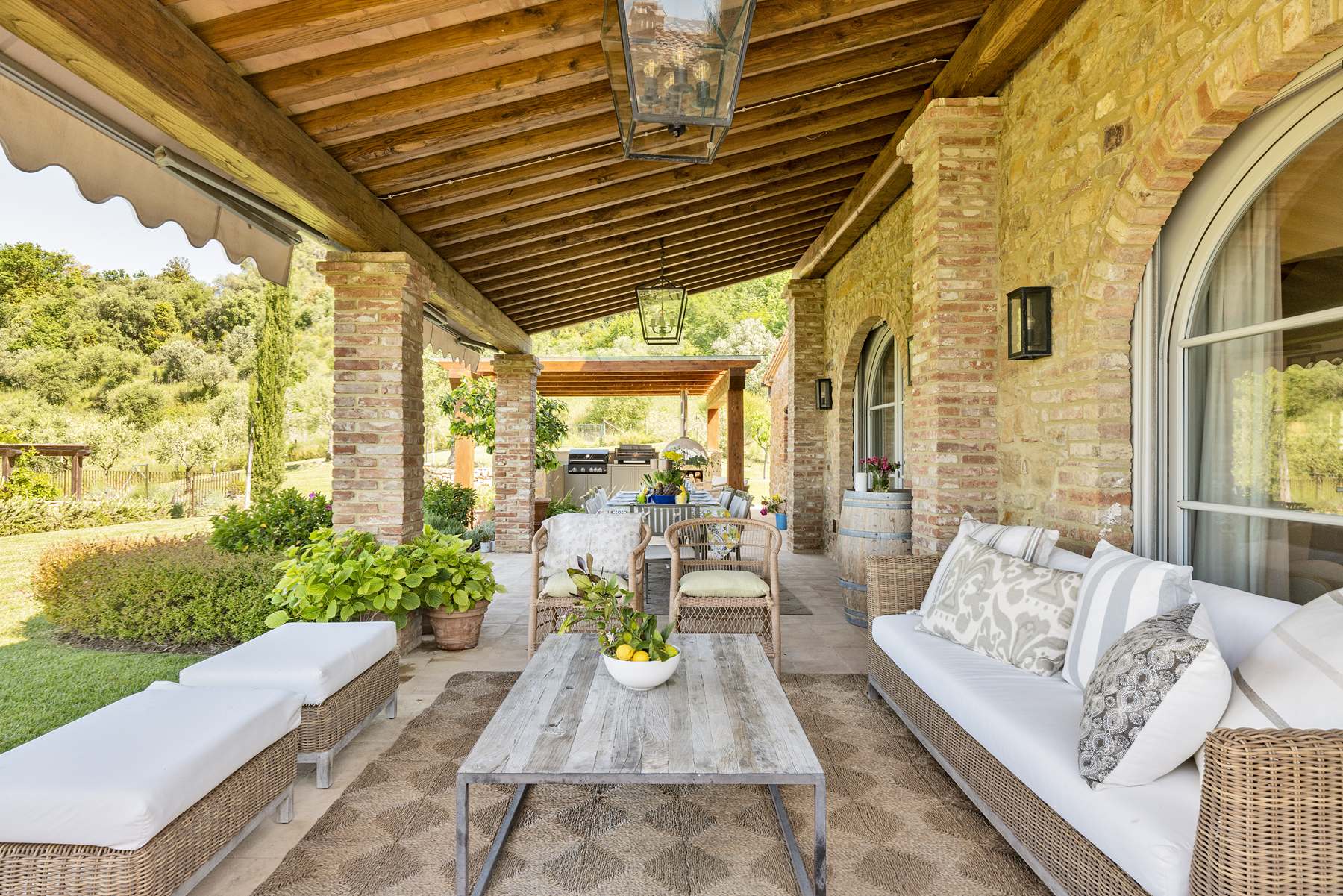 Farmhouse On The Hill Luxus Ferienhaus Toskana Mieten Lounge