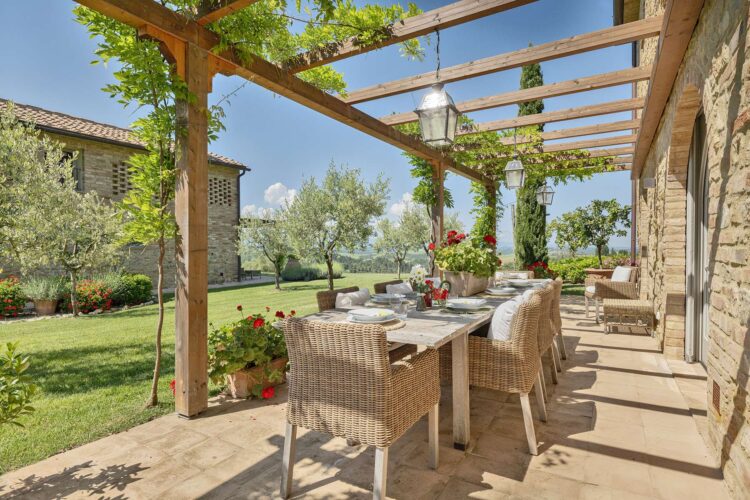 Farmhouse On The Hill Luxus Ferienvilla Toskana Mieten Outdoor