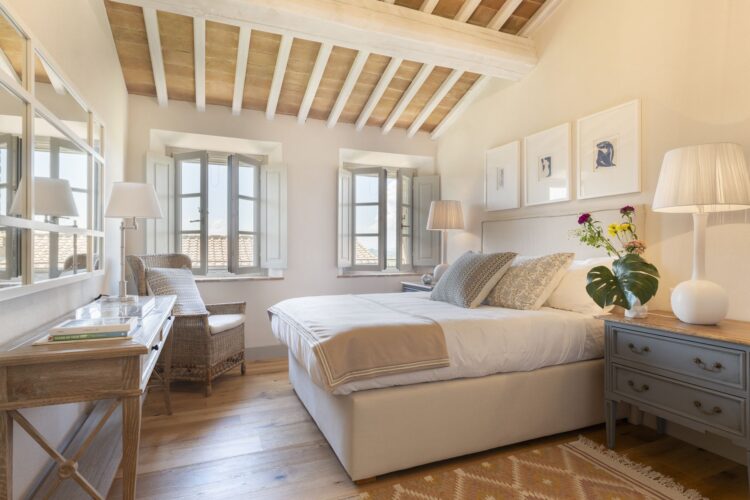 Farmhouse On The Hill Luxus Ferienvilla Toskana Mieten Schlafzimmer