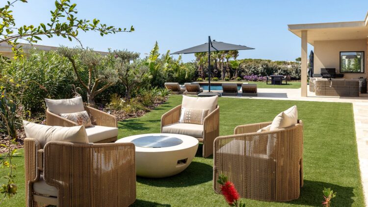 Faro Home Luxus Ferienhaus Algarve Portugal Mieten Feuerstelle