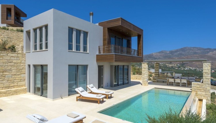 Ferienhaus Kreta Mit Meerblick Mieten - Hillside Villa Kissamos