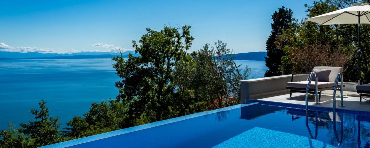 Luxus Ferienhaus Istrien mit Meerblick
