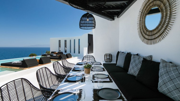 Mykonos modernes Luxus Ferienhaus mieten