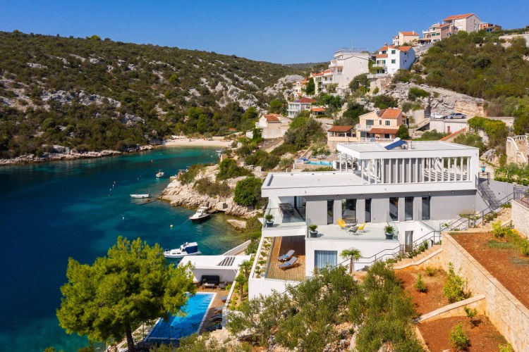 modernes Ferienhaus am Meer Kroatien - Ocean Villa Trogir Riviera