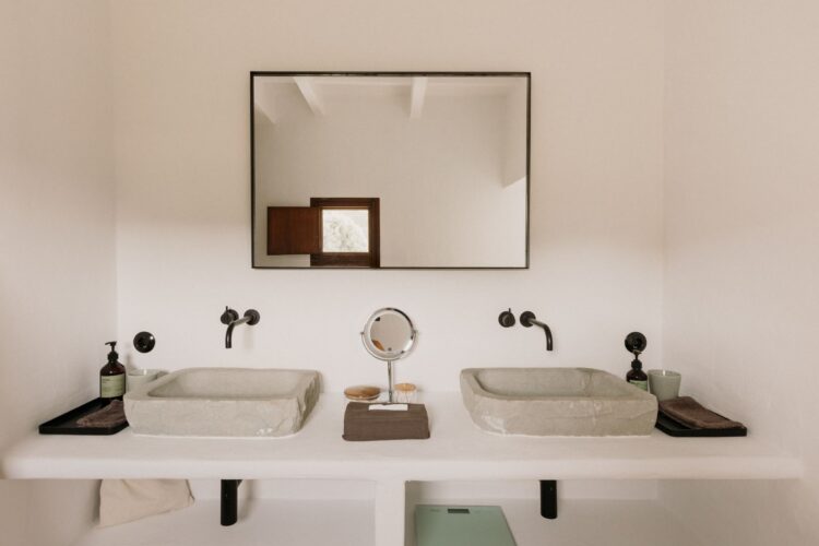 Finca Ciutadella Luxus Ferienhaus Aud Menorca Mieten Bad