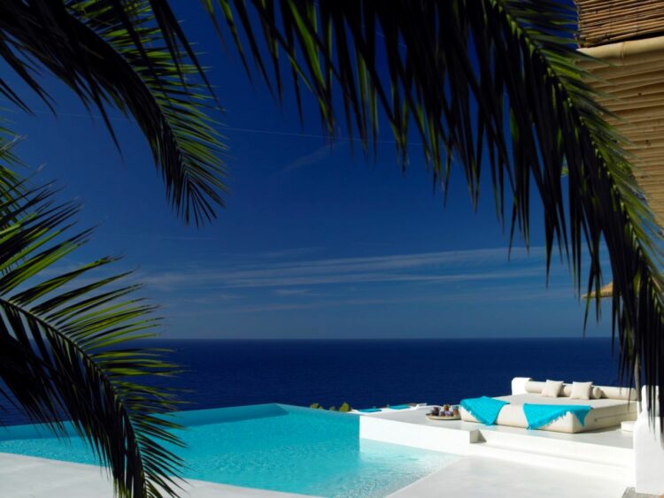Finca Ethno Mar Villa Mit Meerblick Auf Ibiza Mieten Relaxen Am Pool
