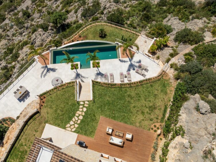 Finca Mariluz Luxus Ferienhaus Mallorca Drohnenaufnahme