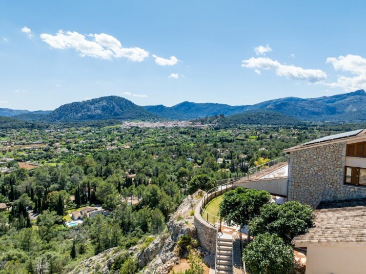 Finca Mariluz Luxus Ferienvilla Mallorca Mieten Ausblick
