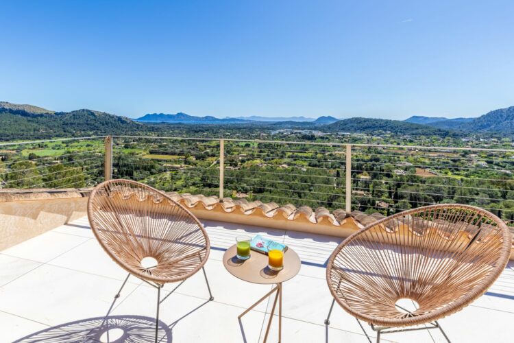 Finca Mariluz Luxus Villa Mallorca Mieten Terrasse Mit Meerblick