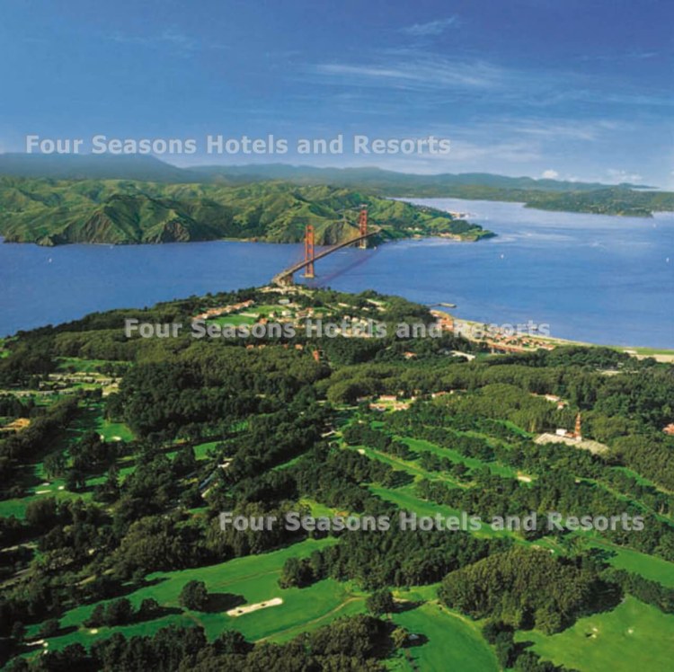 Four Seasons Hotel San Francisco Usa Blick Auf San Francisco