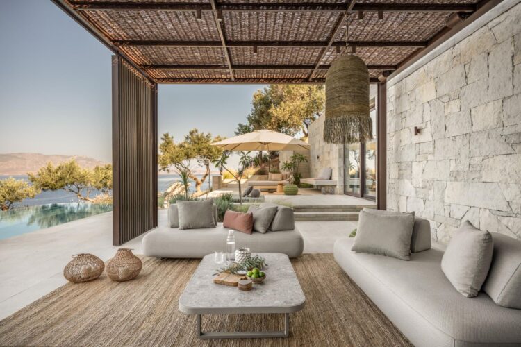 Freedom Estate Exklusives Ferienhaus Kreta Am Meer Mieten Lounge