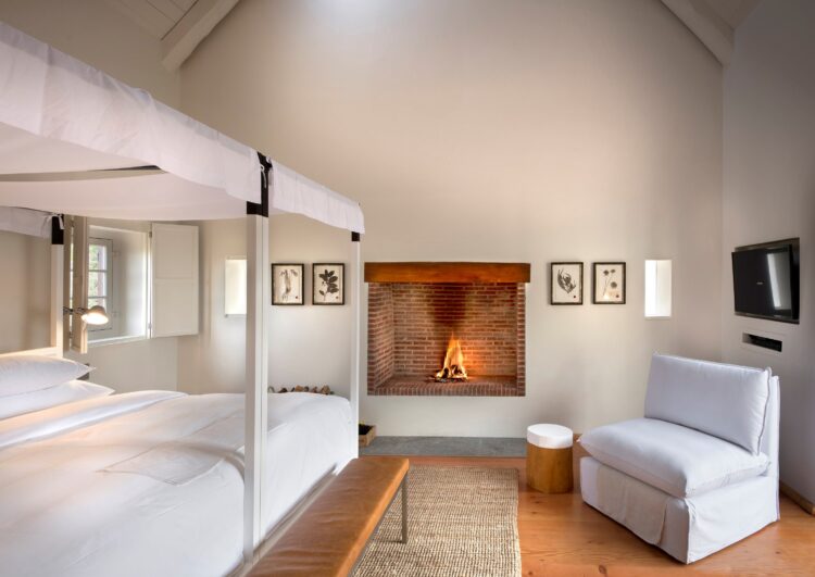Fynbos Family House Luxus Ferienhaus Winelands Südafrika Kamin