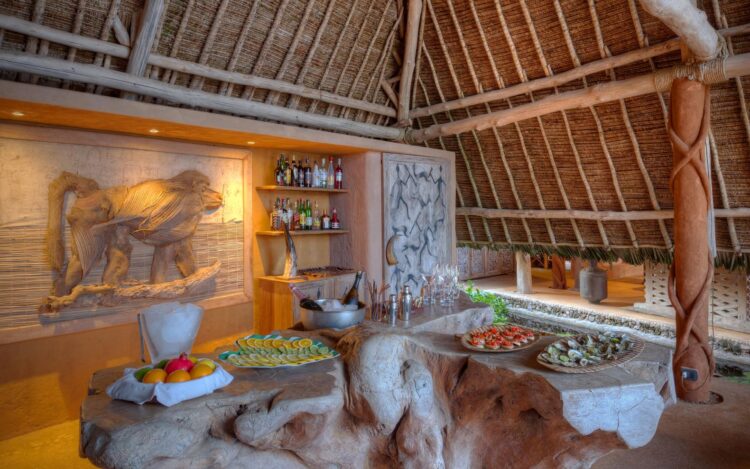 Garden Villa Luxus Ferienhaus Kenia Diani Beach Mieten Bar
