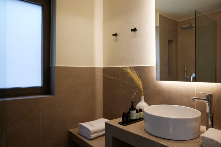 Good Life Villa I Luxus Ferienhaus Skiathos Griechenland Mieten Bad