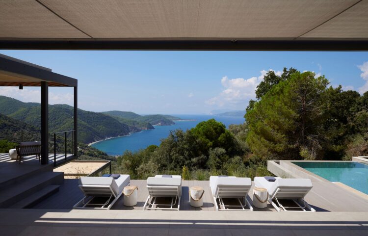 Good Life Villa Ii Luxus Ferienhaus Skiathos Griechenland Mieten Liegen