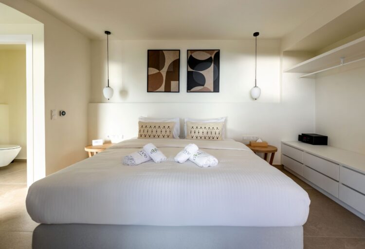 Good Life Villa Luxus Ferienhaus Skiathos Griechenland Mieten Schlafzimmer