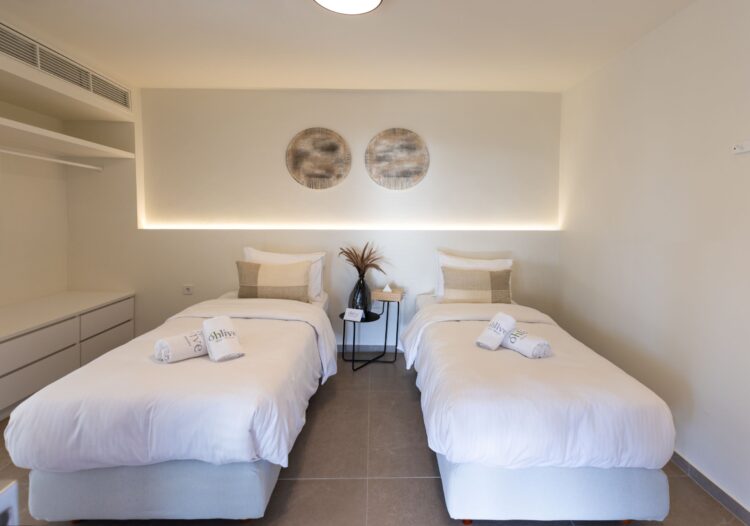 Good Life Villa Luxus Ferienhaus Skiathos Griechenland Mieten Twin Betten