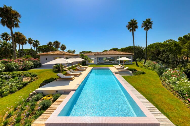 Heavenly Pampelonne Retreat Luxus Ferienvilla Cote D Azur St Tropez Außenansicht Mit Pool