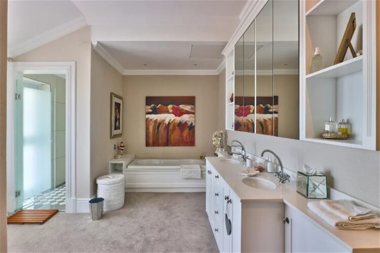 Hermanus Homestead Luxus Ferienvilla Bei Kapstadt Mieten Badezimmer