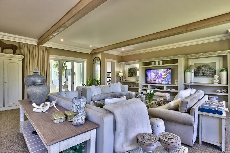 Hermanus Homestead Luxus Ferienvilla Bei Kapstadt Mieten Wohnzimmer
