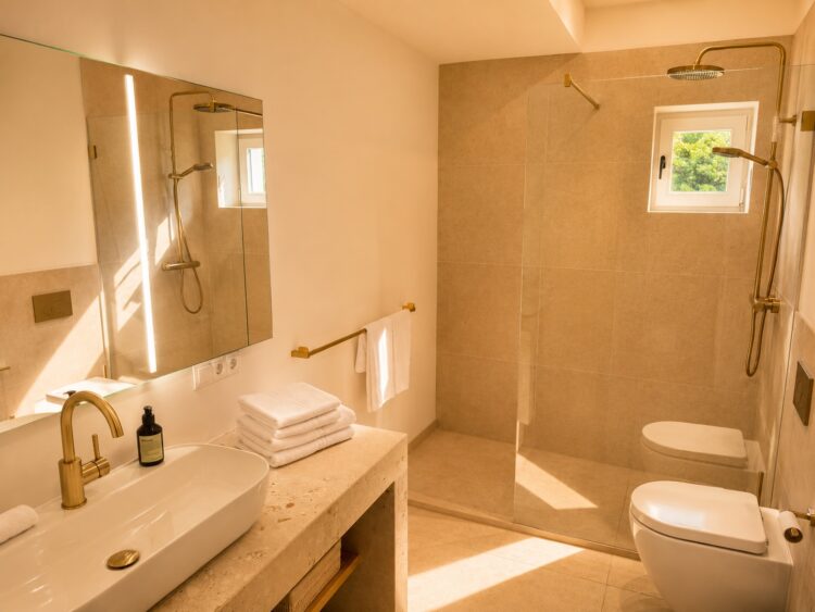 Hideaway Rheintal Luxus Ferienhaus Deutschland Mieten Bad