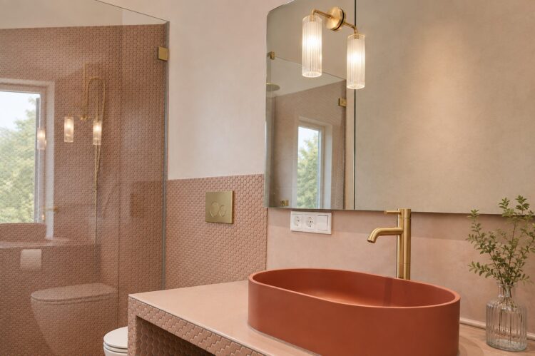 Hideaway Rheintal Luxus Ferienhaus Deutschland Mieten Badezimmer