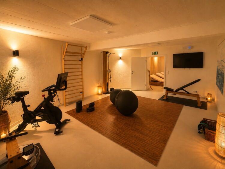 Hideaway Rheintal Luxus Ferienhaus Deutschland Mieten Gym
