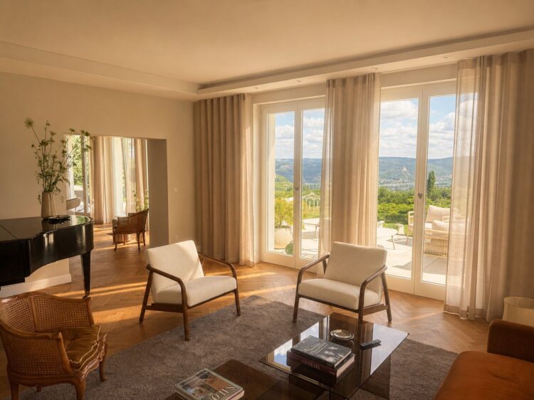Hideaway Rheintal Luxus Ferienhaus Deutschland Mieten Salon