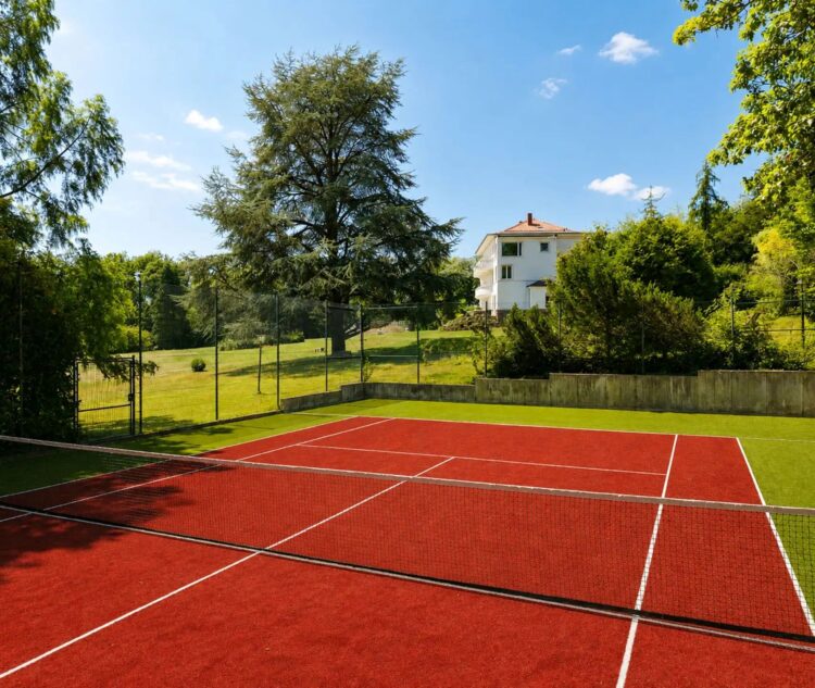 Hideaway Rheintal Luxus Ferienhaus Deutschland Mieten Tennis