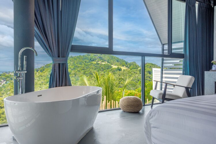 Hin Butik Villa Luxus Ferienvilla Koh Samui Mit Pool Badewanne