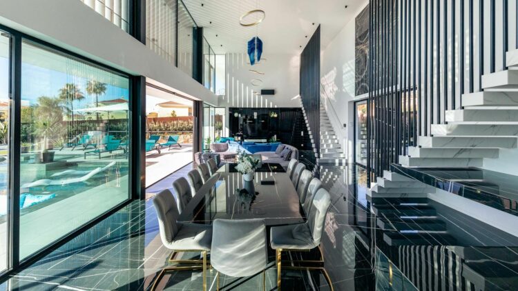 Hollywood Mansion Algarve Luxus Ferienvilla Portugal Innenbereich Mit Loft Charakter