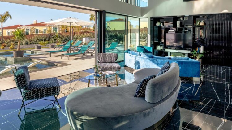 Hollywood Mansion Algarve Luxus Villa Portugal Wohnbereich