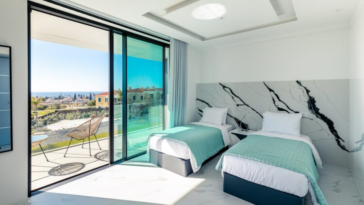 Hollywood Mansion Algarve Traumhaftes Ferienhaus Portugal Weiteres Schlafzimmer Mit Einzelbetten