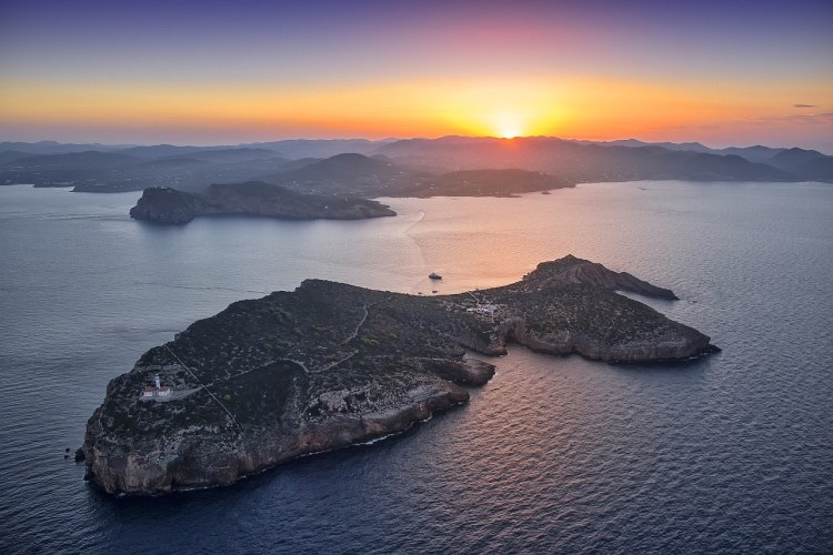 Ibiza Private Island Sunset