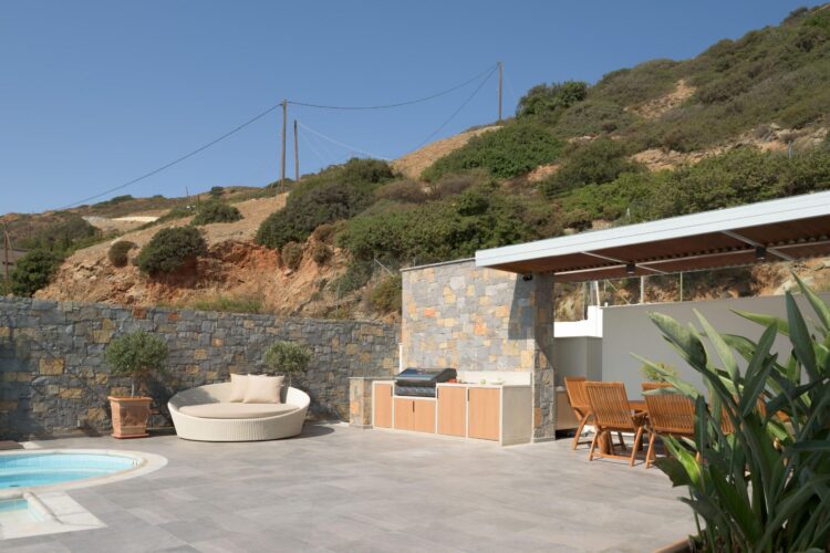 Iconic Sea Villa Luxus Ferienhaus Kreta Mieten Bbq