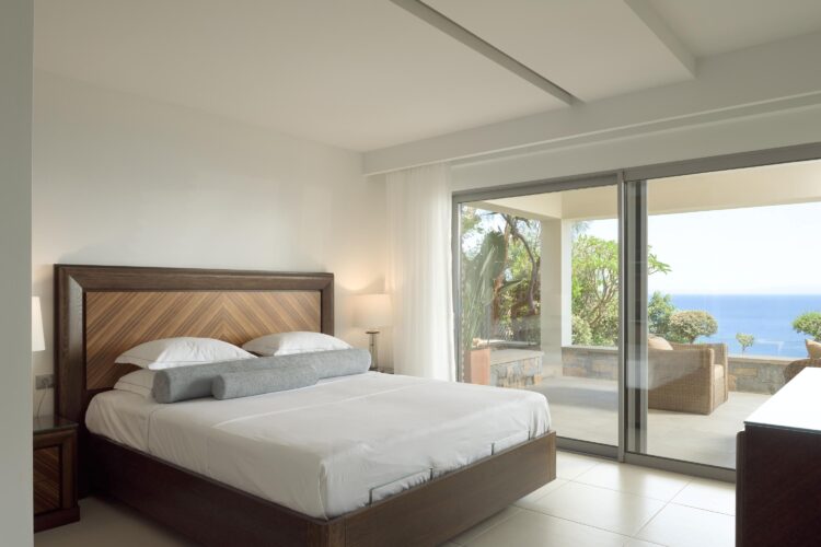 Iconic Sea Villa Luxus Ferienhaus Kreta Mieten Doppelbett