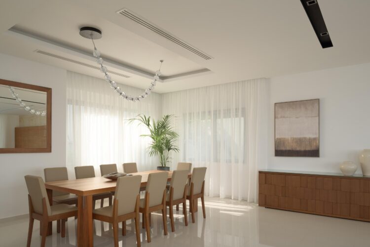 Iconic Sea Villa Luxus Ferienhaus Kreta Mieten Esstisch