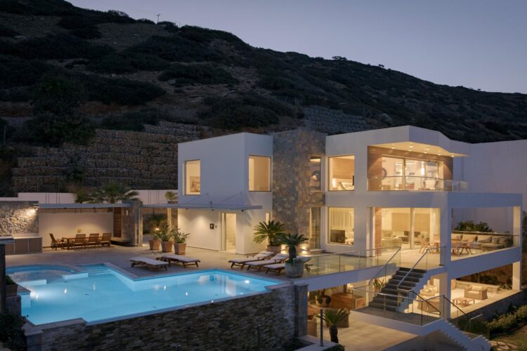Iconic Sea Villa Luxus Ferienhaus Kreta Mieten Nachts