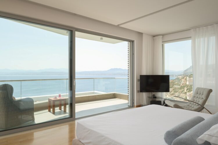 Iconic Sea Villa Luxus Ferienhaus Kreta Mieten Schlafzimmer