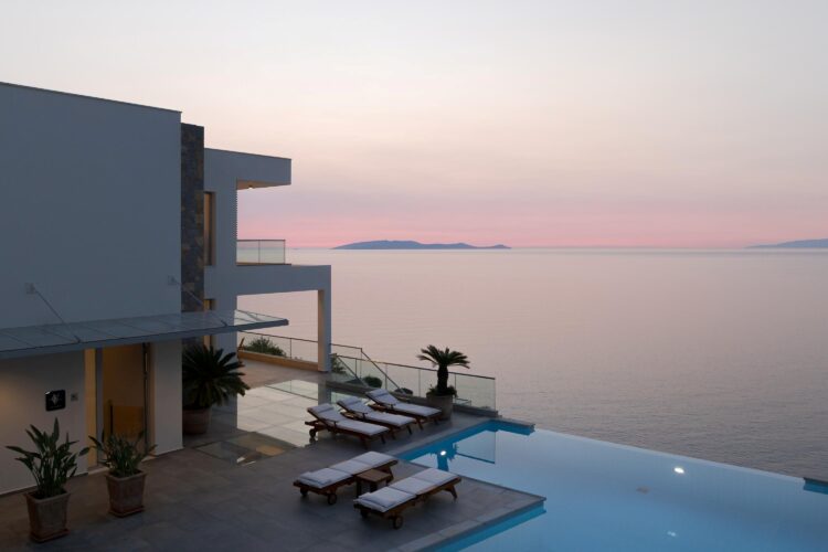 Iconic Sea Villa Luxus Ferienhaus Kreta Mieten Sunset